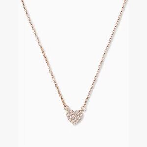 Kate Spade Yours Truly Pave Heart Mini Pendant Necklace